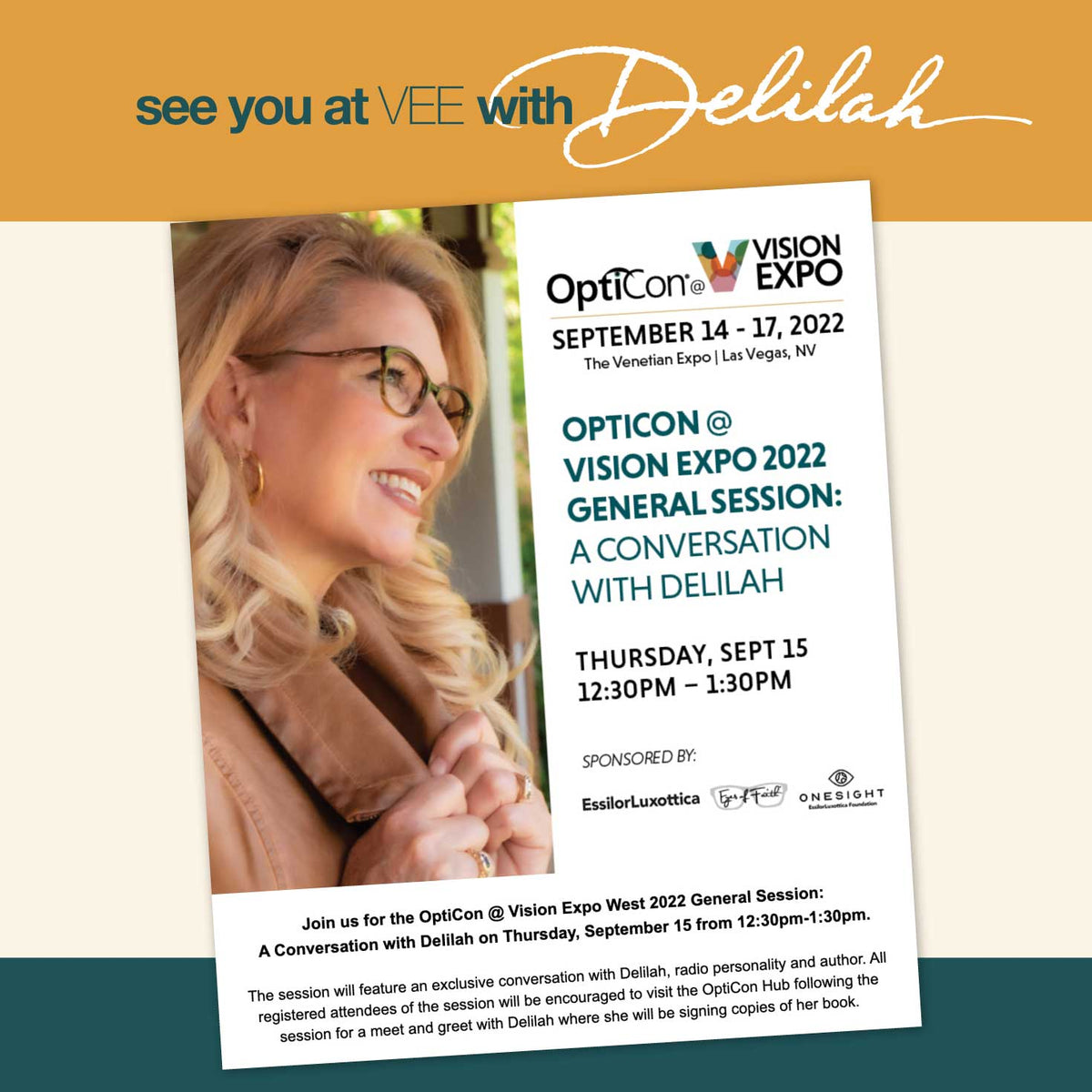 Delilah at Vision Expo West 2022
